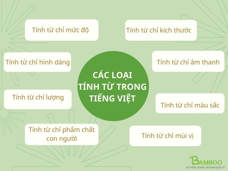 Các loại tính từ trong tiếng Việt