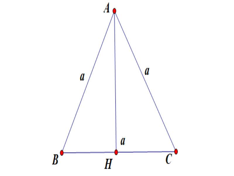 Công thức tính đường cao trong tam giác đều