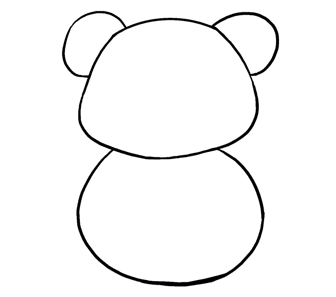 Cách vẽ gấu trúc 5